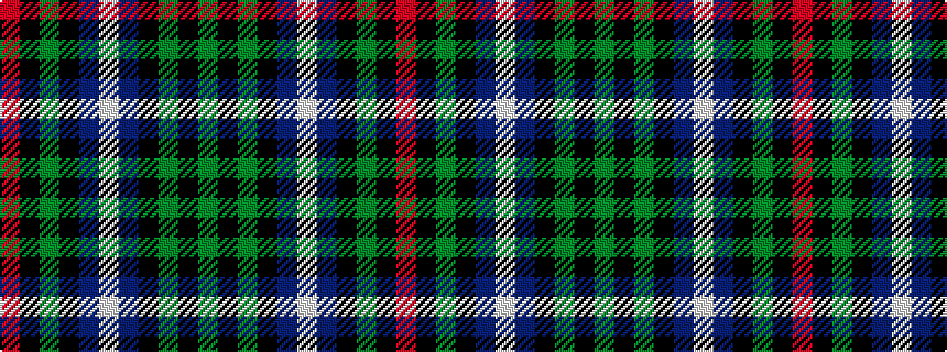 idealised woven sample of pattern GKGKBWBKGKR
