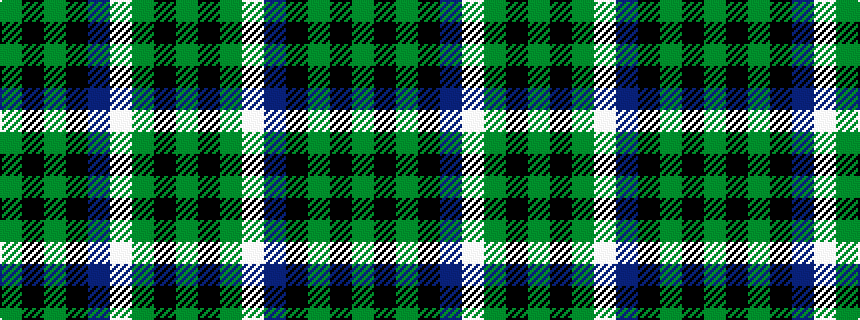 idealised woven sample of pattern GKGKBWGKG