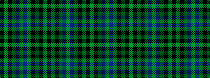 idealised woven sample of pattern GKGKGBGBGKGK
