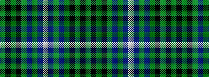 idealised woven sample of pattern GKGKGBGBW