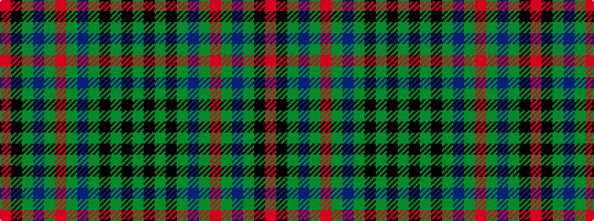 idealised woven sample of pattern GKGKGBGRGBGKR