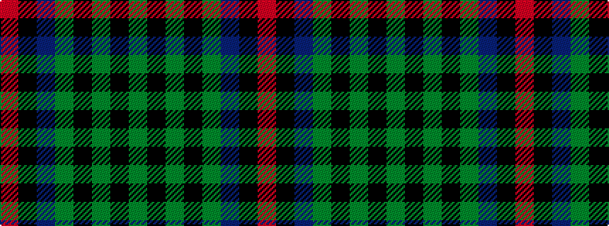 idealised woven sample of pattern GKGKGBKR
