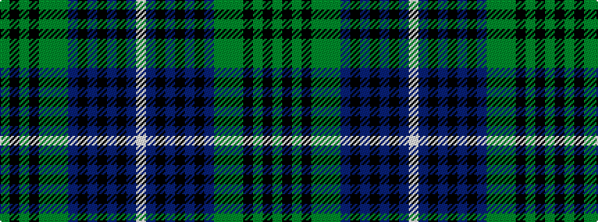 idealised woven sample of pattern GKGKGGGBKBKBKBW