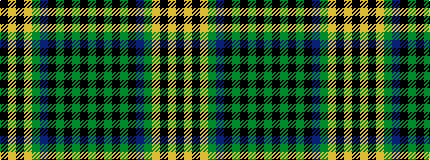 idealised woven sample of pattern GKGKGKBGYKYK