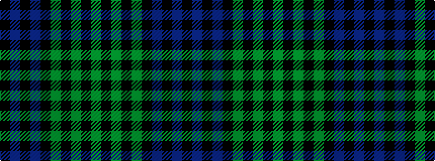idealised woven sample of pattern GKGKGKBKBK