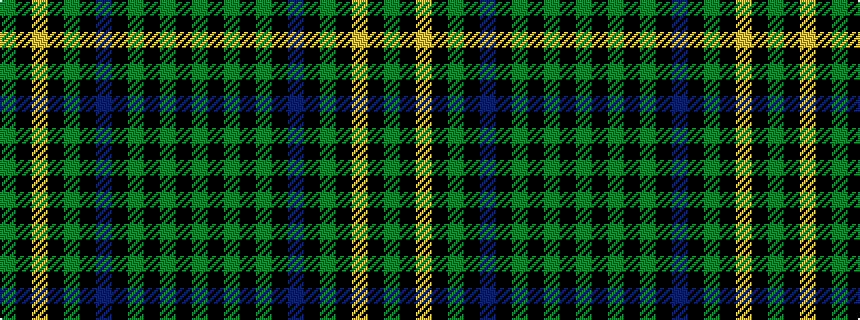 idealised woven sample of pattern GKGKGKBKGKYKG