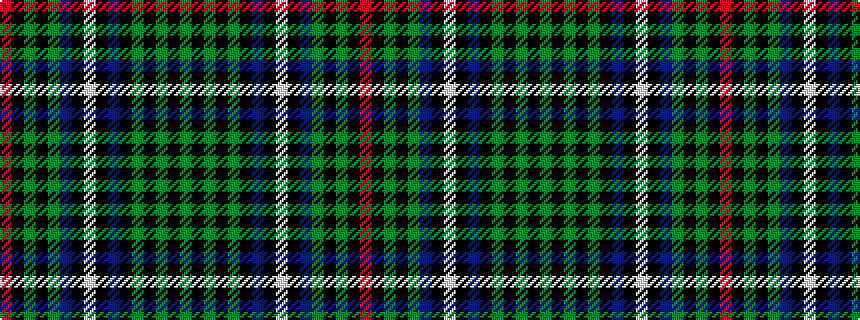 idealised woven sample of pattern GKGKGKBKWKBGKGKR