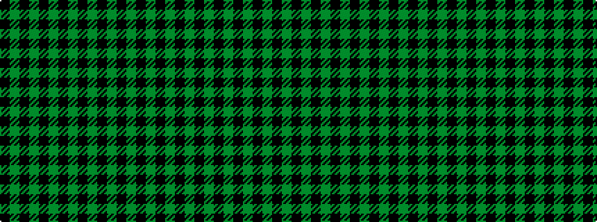 idealised woven sample of pattern GKGKGKGKGKGKGK