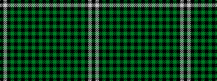 idealised woven sample of pattern GKGKGKGKGKGKWK