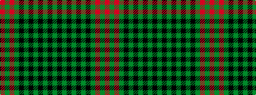 idealised woven sample of pattern GKGKGKGKGRGR