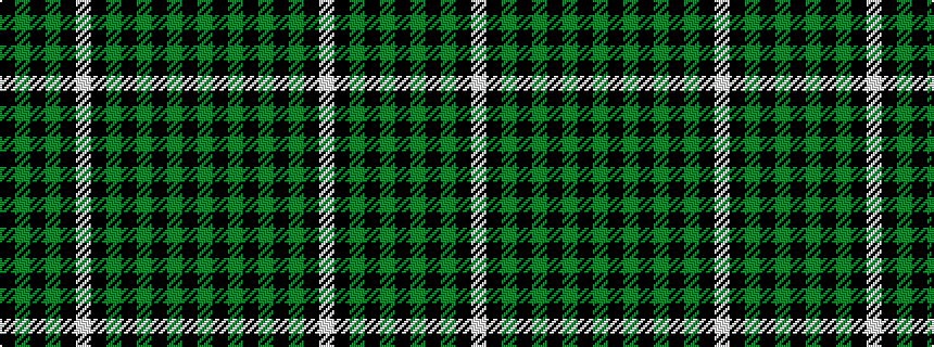 idealised woven sample of pattern GKGKGKGKWKGKGK