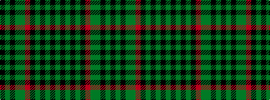 idealised woven sample of pattern GKGKGKRGGKGK