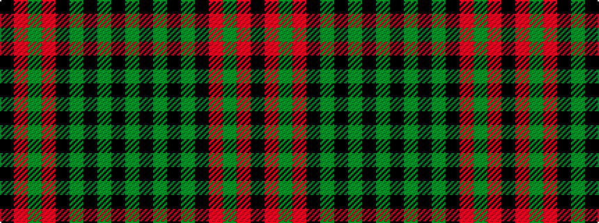 idealised woven sample of pattern GKGKGKRGRK