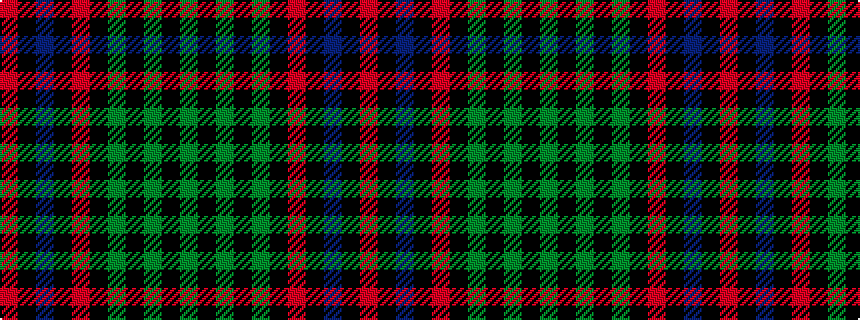 idealised woven sample of pattern GKGKGKRKBKR