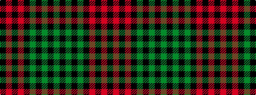 idealised woven sample of pattern GKGKGKRKRK