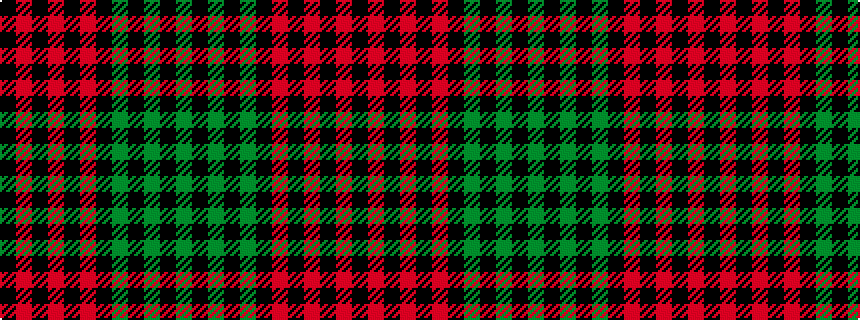 idealised woven sample of pattern GKGKGKRKRKRK