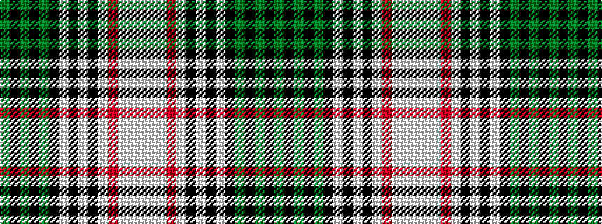 idealised woven sample of pattern GKGKGKWKWKWRWWW