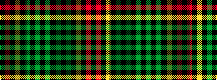 idealised woven sample of pattern GKGKGKYKRK