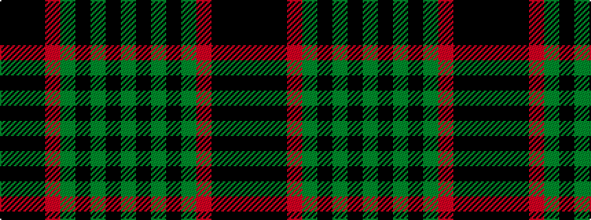 idealised woven sample of pattern GKGKGRKKK