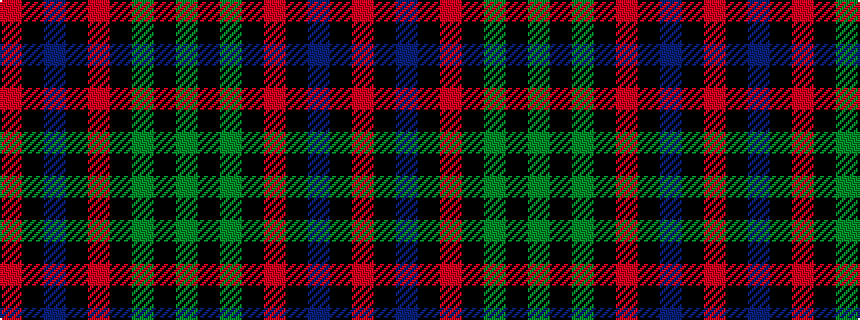 idealised woven sample of pattern GKGKRKBKR