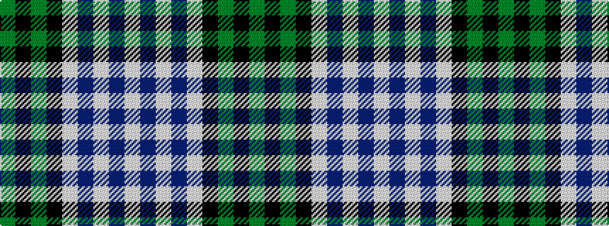 idealised woven sample of pattern GKGKWBWBW
