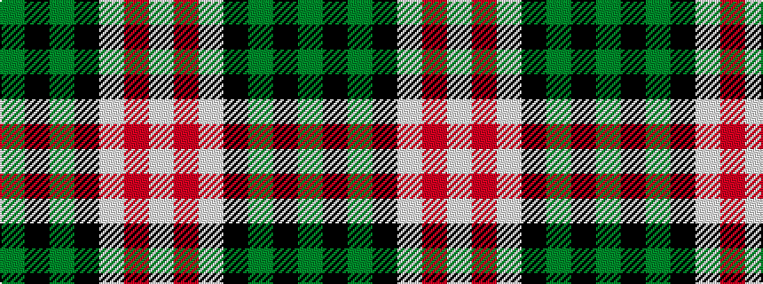 idealised woven sample of pattern GKGKWRW
