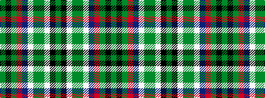 idealised woven sample of pattern GKGRBWGGWKG
