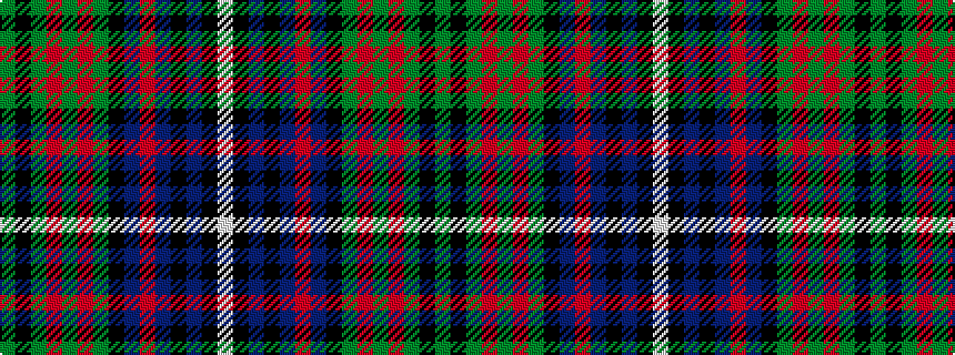 idealised woven sample of pattern GKGRGRGKBRBKBKW