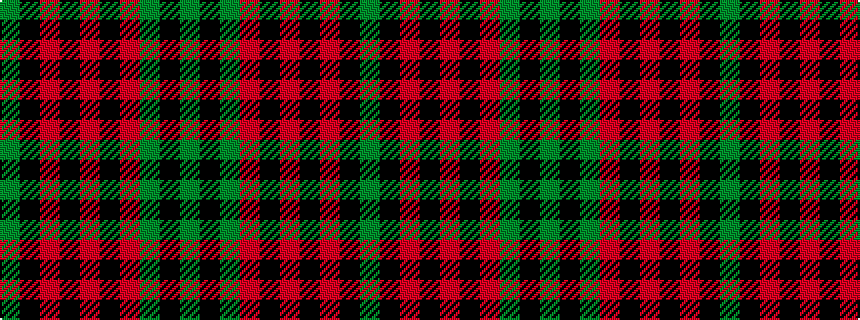 idealised woven sample of pattern GKGRKRKRKG