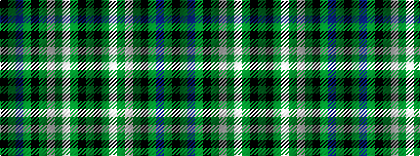 idealised woven sample of pattern GKGWGWGKGBGK
