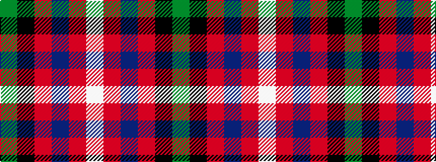 idealised woven sample of pattern GKRBRW