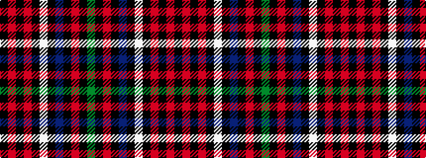 idealised woven sample of pattern GKRKBKWKRKRK