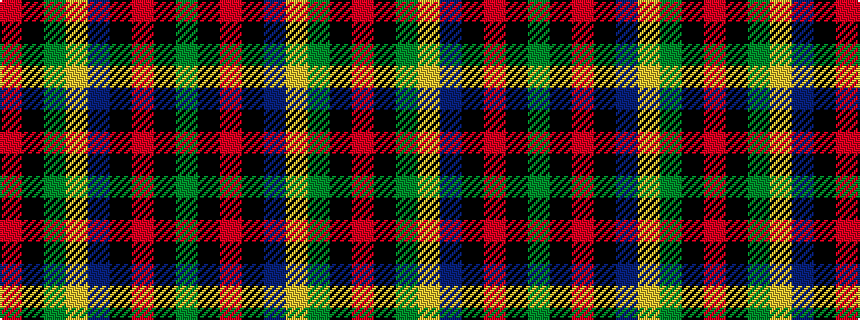 idealised woven sample of pattern GKRKBYGKR