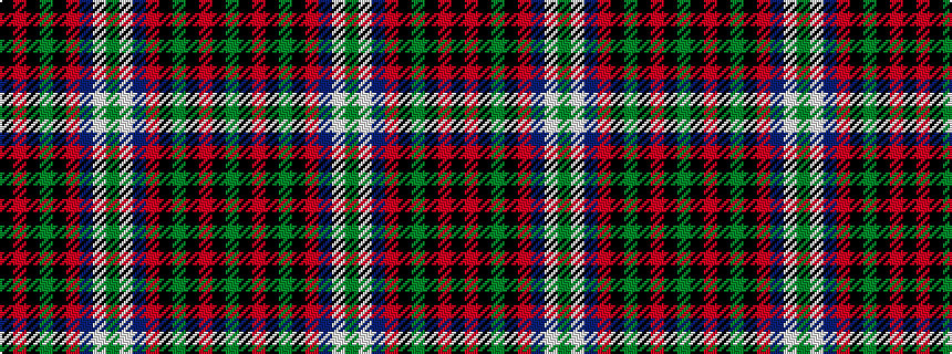 idealised woven sample of pattern GKRKGKRBWGWBRKGKRK