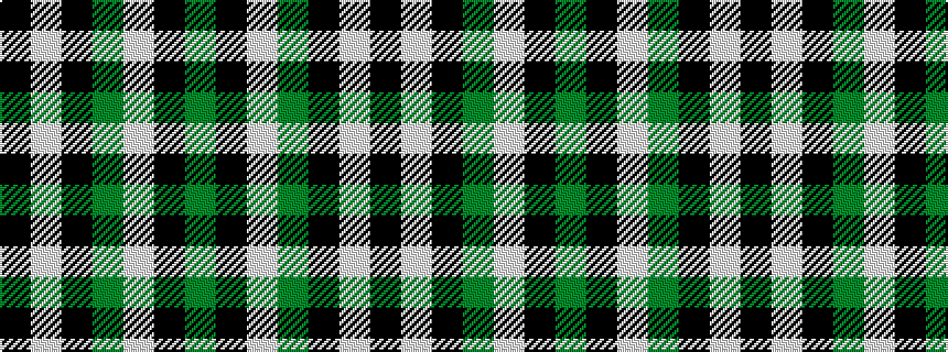 idealised woven sample of pattern GKWGKWK