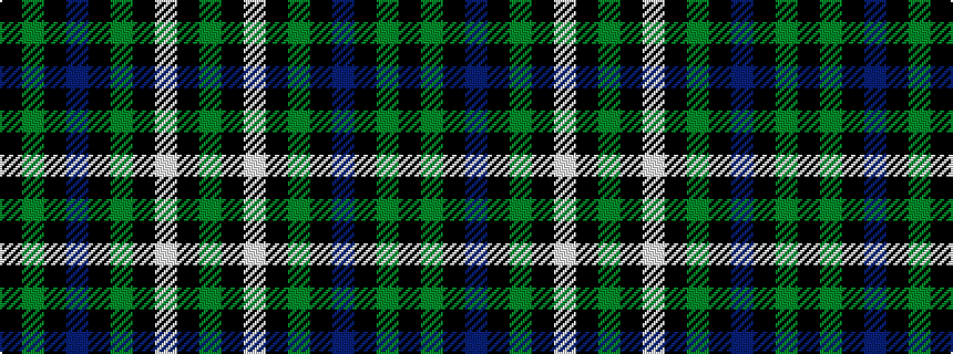 idealised woven sample of pattern GKWKGKBKGK