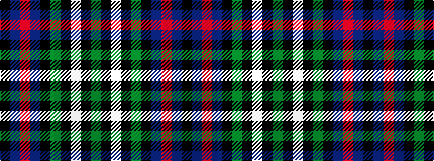 idealised woven sample of pattern GKWKGKBRBK