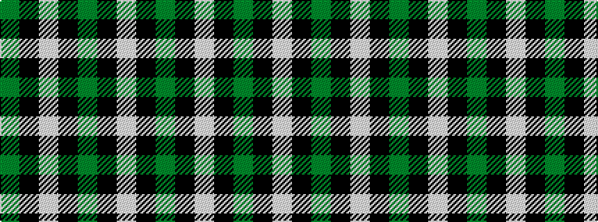 idealised woven sample of pattern GKWKGKW