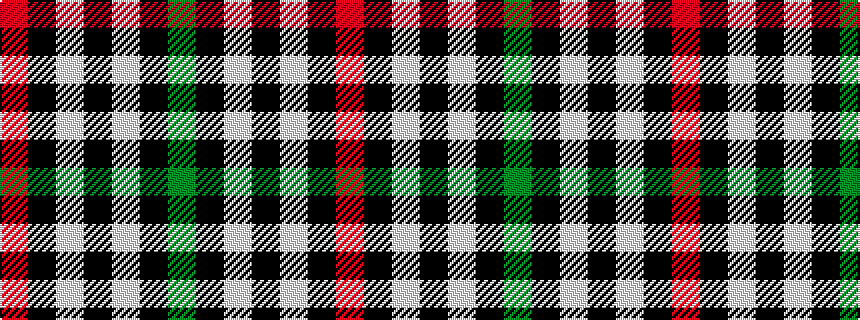 idealised woven sample of pattern GKWKWKR