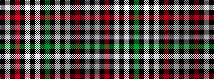 idealised woven sample of pattern GKWKWKRKWK