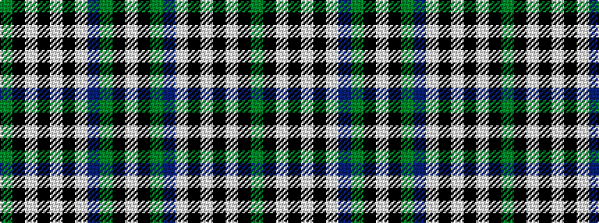 idealised woven sample of pattern GKWKWKWBGKW
