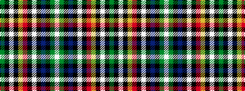 idealised woven sample of pattern GKWKYRKWKBKGW