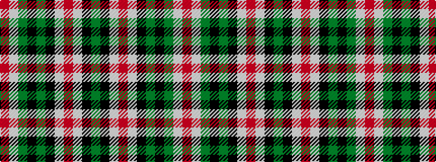 idealised woven sample of pattern GKWRWKGKGWR