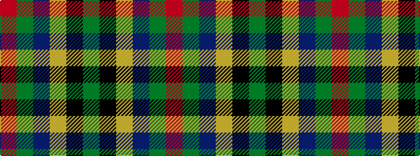 idealised woven sample of pattern GKYBGR
