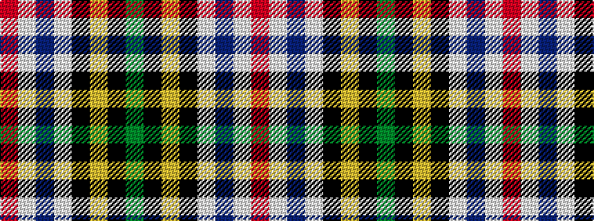 idealised woven sample of pattern GKYKWBWR