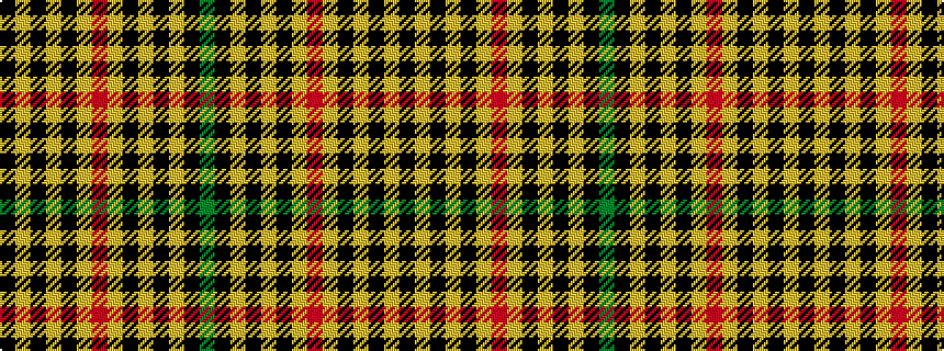 idealised woven sample of pattern GKYKYKYRYKYKYK