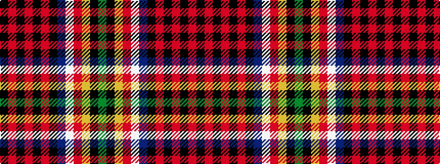 idealised woven sample of pattern GKYRWBKRKRKRK