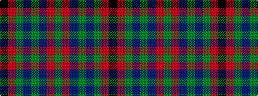 idealised woven sample of pattern GRBGBGRK