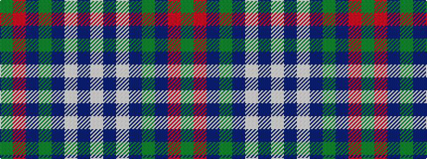 idealised woven sample of pattern GRBGBWBW