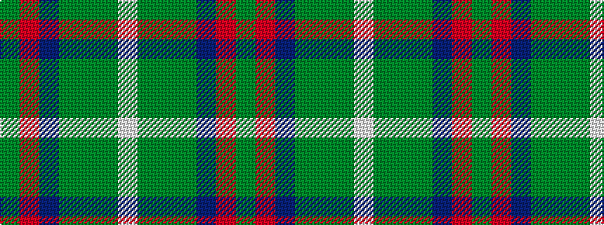idealised woven sample of pattern GRBGGGW